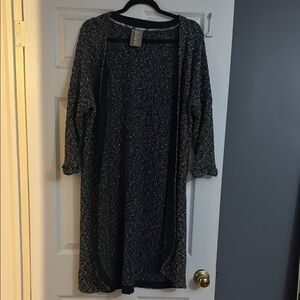 Dolan Charcoal and Black Long Sleeve Dress